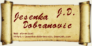 Jesenka Dobranović vizit kartica